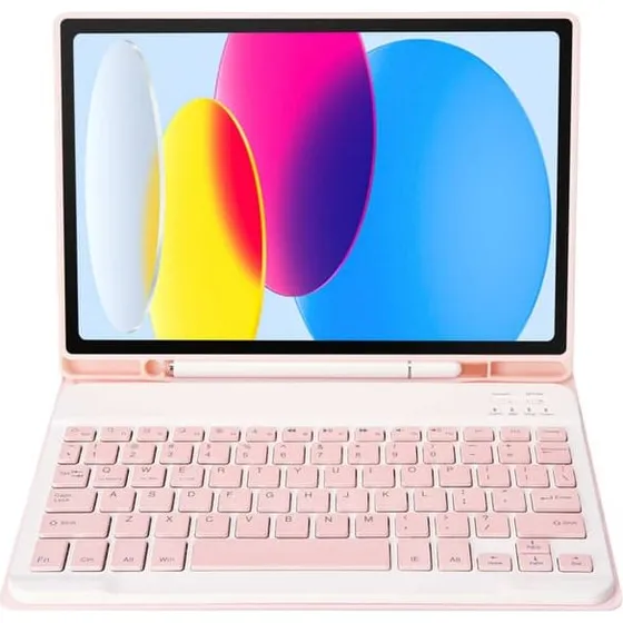 Alogy Tastaturcover med Stylusholder til iPad 11 (2025) & iPad 10 - Lyserød