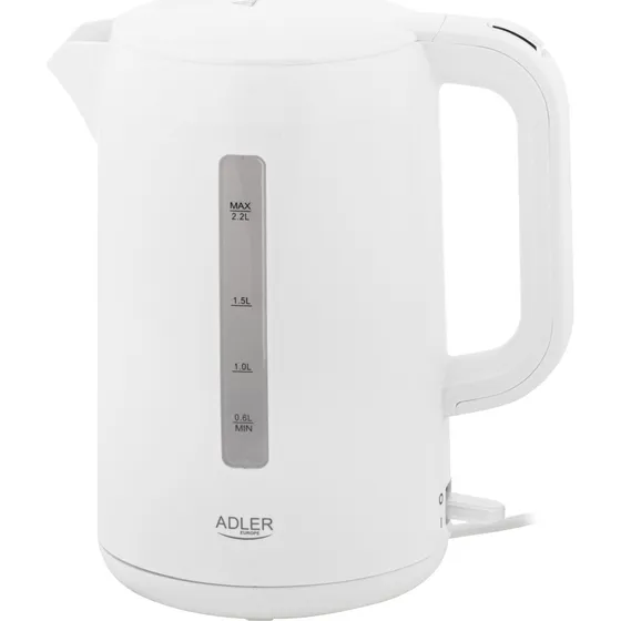 Adler AD 1386 Elkedel - 2.2L, 2200W - Hvid
