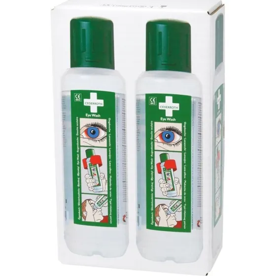 Cederroth øjenskyl 2 x 500 ml - steril saltvandsopløsning
