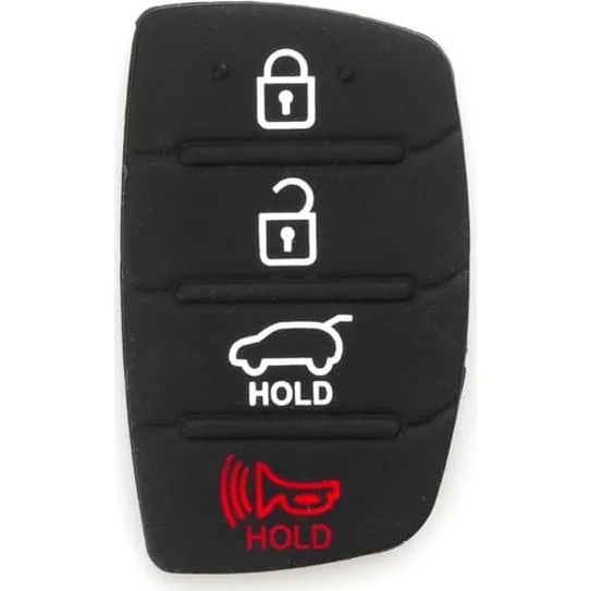 Gummi-knapper til Hyundai & Kia fjernbetjening (4 knapper)