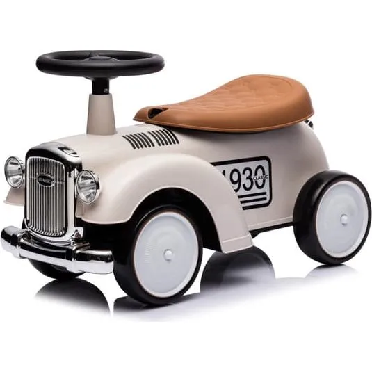 Retro racergåstol Ecru - Klassisk ride-on køretøj til børn