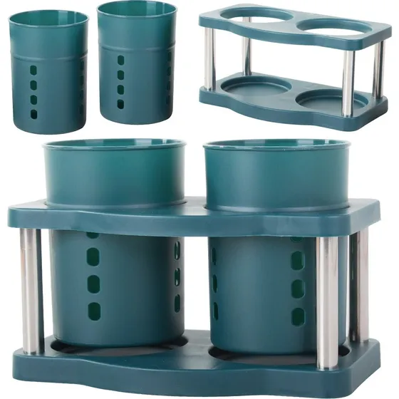 Bestikkurv Dobbelt - Opbevaringskurv - Green