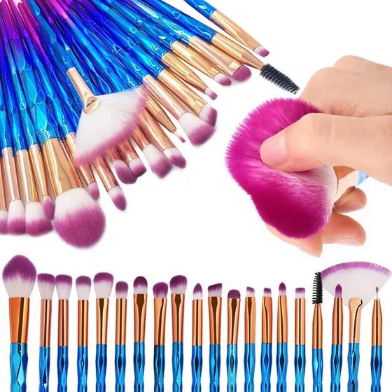 Professionelt Makeupbørstesæt - 20 dele