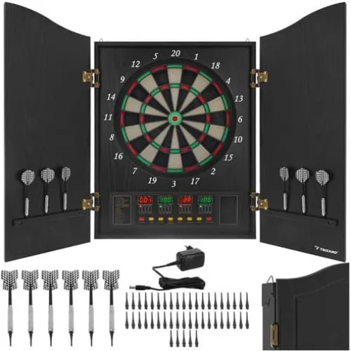 Trizand Elektronisk Dartskive med Skab og LED-skærm