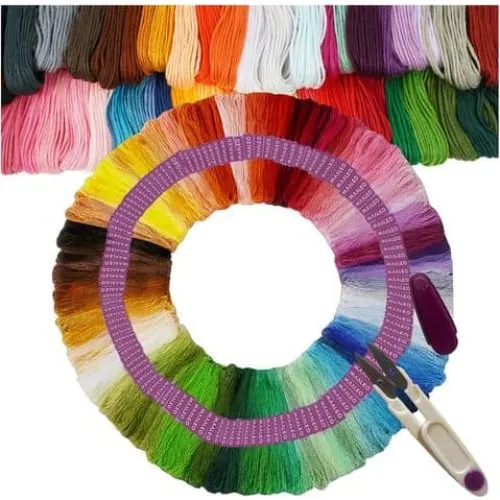 150 Farver Broderigarn 8m pr. Nøgle