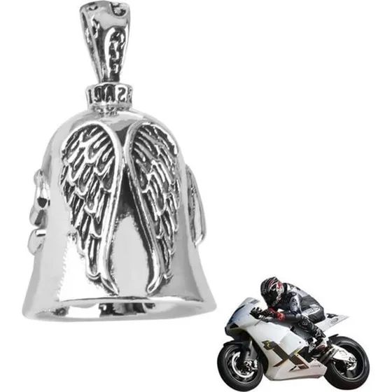 Guardian Bell Motorcykelklokke i rustfrit stål, Sølv, M