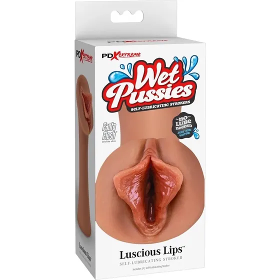 PDX Extreme Wet Pussies Luscious Lips Masturbator - Brun