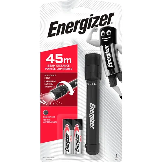 Energizer X-Focus LED lommelygte 2xAA - sort