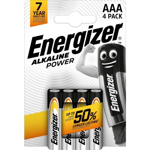 Energizer Alkaline Power AAA (LR03) - 4 stk.