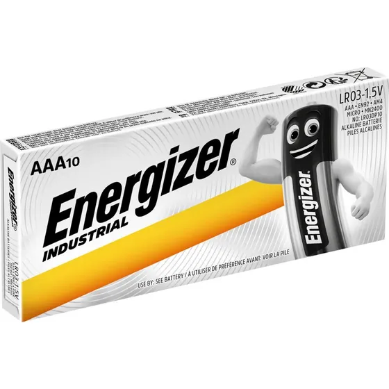 Energizer Industrial AAA 10-pack – Alkalisk batteri
