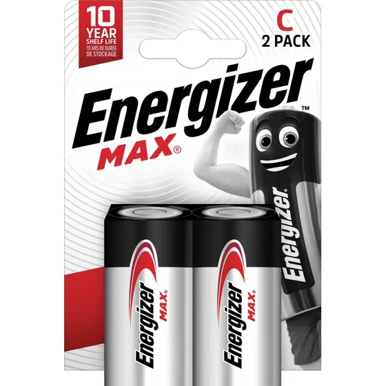 Energizer MAX C (E93) 2-pak - LR14 alkalisk