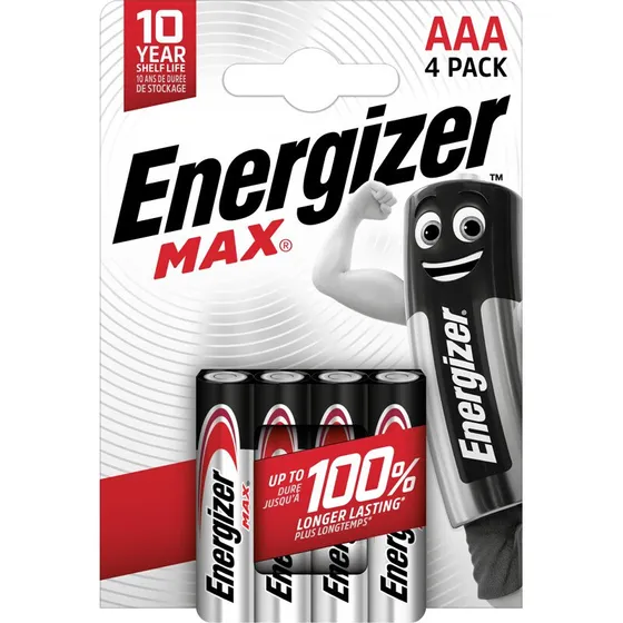 Energizer MAX AAA 4-pak