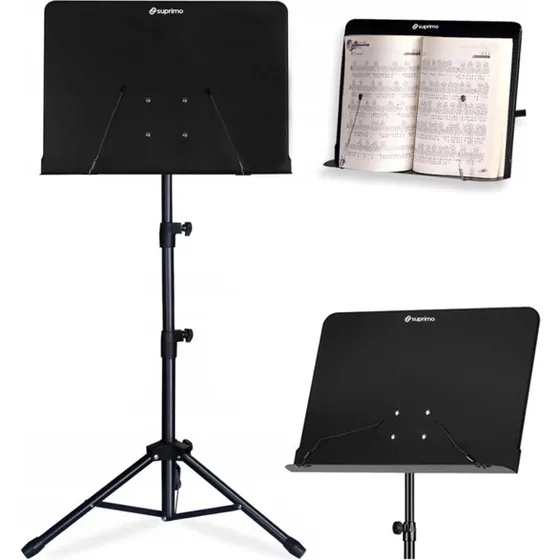 SUPRIMO D3 Nodepult Tripod - Justerbar & Foldbar, Sort (82-146 cm)