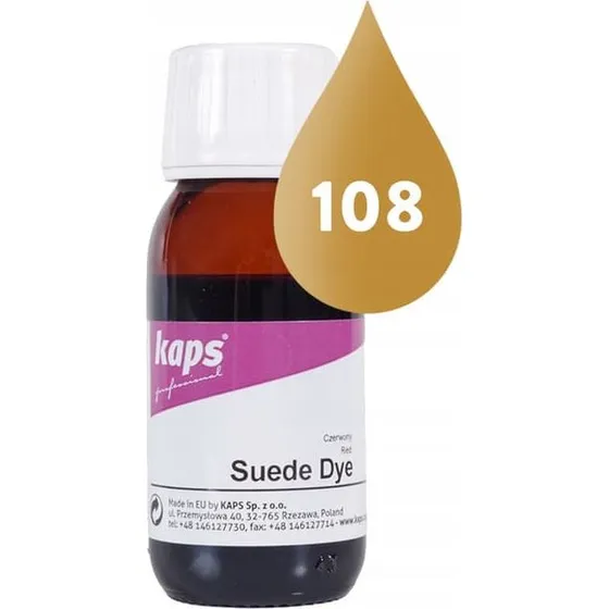Kaps Suede Dye Specialistfarve til Ruskind & Nubuck - Okker 50 ml