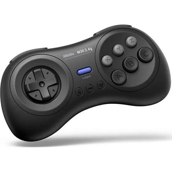8BitDo M30 2.4G Mega Drive trådløs controller – Sort