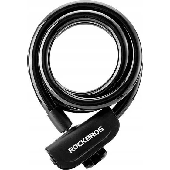 Rockbros RKS515-BK Cykellås med nøgle - 1,1m - Sort