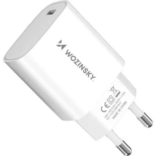 Wozinsky WGWCCW 20W USB-C Vægoplader - Hvid