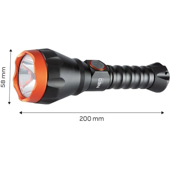 NEO TOOLS 99-070 Genopladelig lommelygte - 500lm med Osram LED