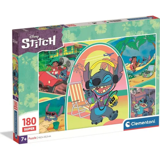 Clementoni Disney Stitch Super Puslespil 180 brikker