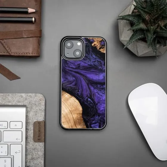 Bewood Unikt Cover til iPhone 13 Mini - Violet