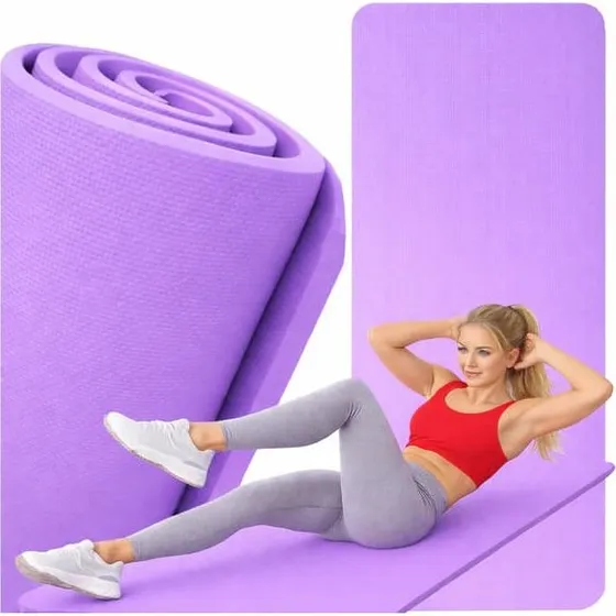 Yogamåtte 170x60 cm - 1 cm tyk - Lilla