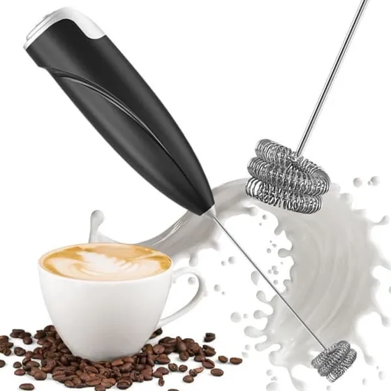 Elektrisk mælke- og kaffeskummer - Håndholdt minipiskeris