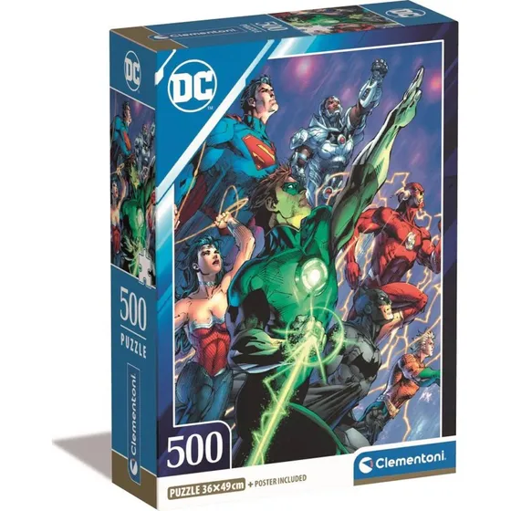 Clementoni DC Comics Justice League Puslespil 500 brikker