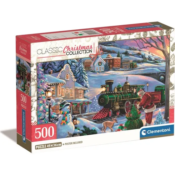 Clementoni Juletog 500 brikker puslespil