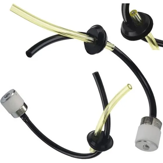 Brændstofslange 17 mm med filter til havemaskiner