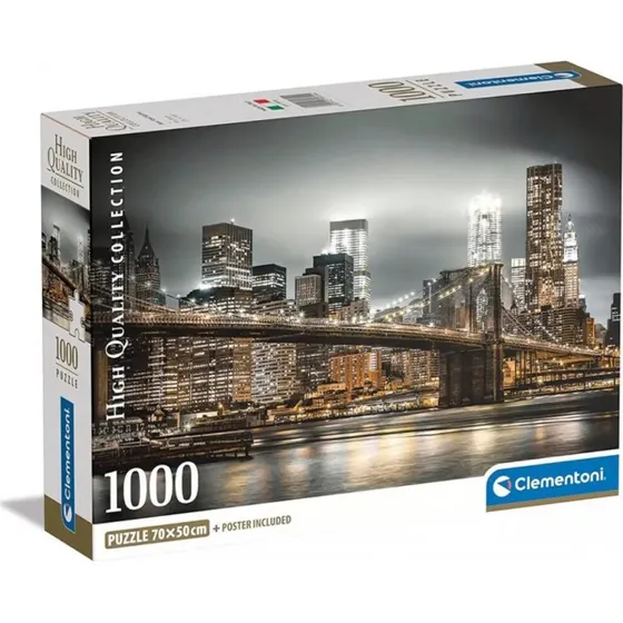 Clementoni New York Skyline Puslespil - 1000 brikker