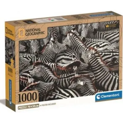 Clementoni National Geographic Zebra 1000 brikker