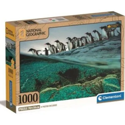 Clementoni National Geographic Pingvin 1000 brikker