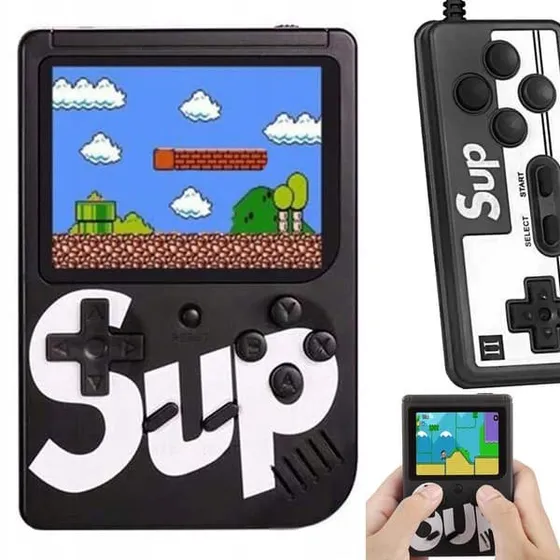 Retro Mini Spilkonsol - 400 spil med 3" LCD-skærm & TV-udgang