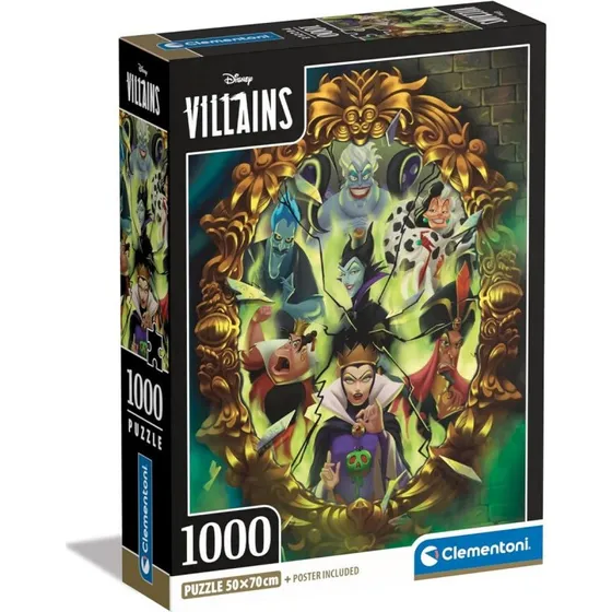 Clementoni Disney Villains Puslespil – 1000 brikker