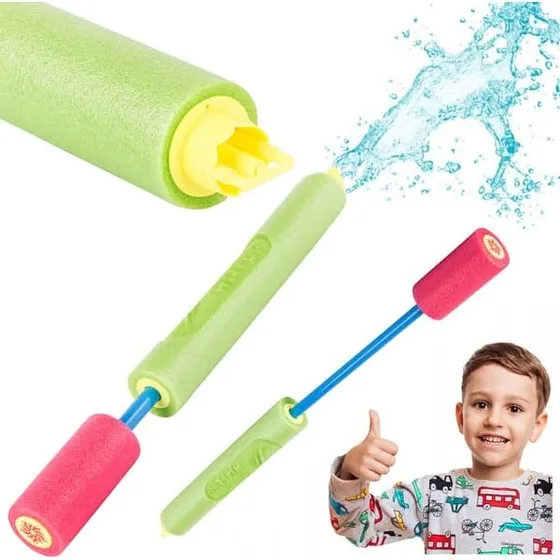 Vandpistol i skum med pumpe 100 ml 44 cm - Gul/Blå