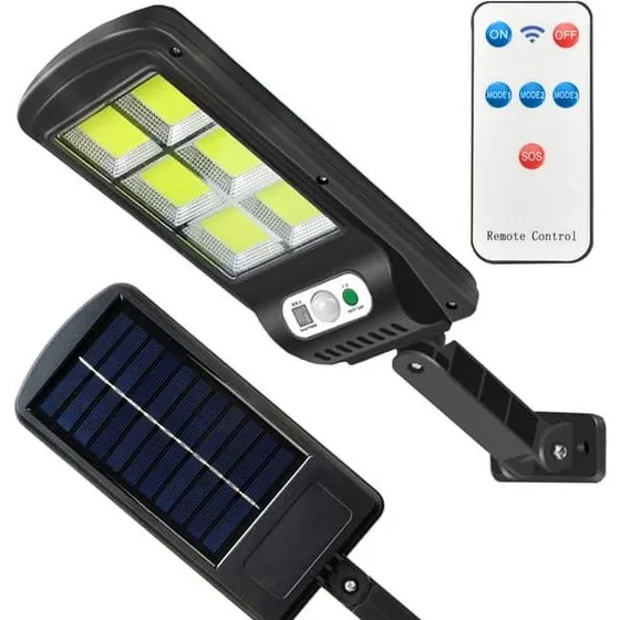 LED Strålkaster 90W med Solcelle, Bevægelsessensor og IP67