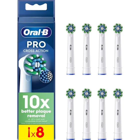 Oral-B CrossAction børstehoveder 8 stk