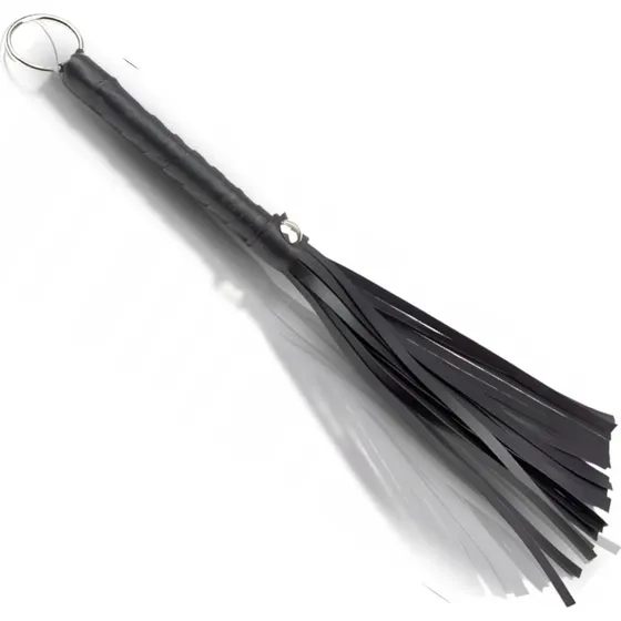 Læderpisk Flogger 30 cm - BDSM voksenlegetøj