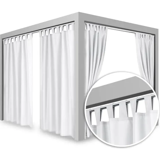 Havegardin Boho Gazebo Hvid 150x200 - Vandtæt Polyester