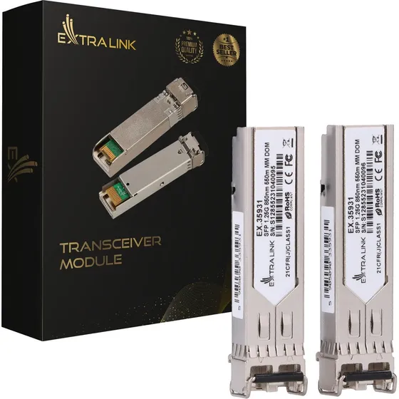 Extralink SFP Transceiver 1.25G 850nm 550m (2-pak) til HP/Aruba