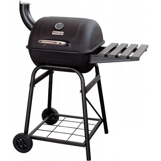 Master Grill Locomotive MG508 Kulgrill i stål med hjul