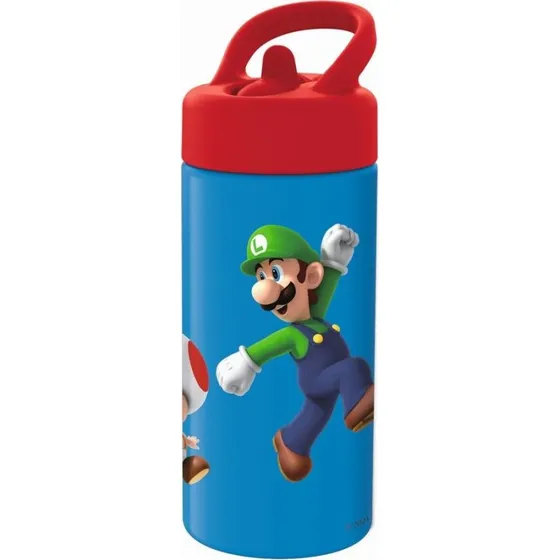 Super Mario drikkedunk 410 ml – rød/blå (BPA-fri)