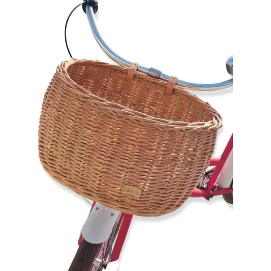 Wiklihome Dumpy Naturlig Flettet Cykelkurv - Stor
