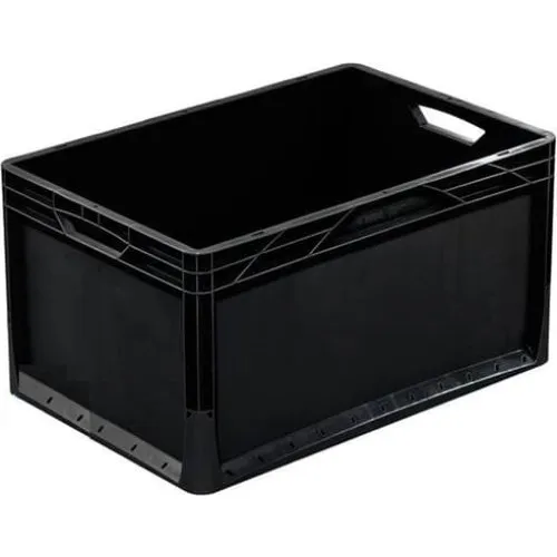 Opbevaringsbeholder 600x400x320 Sort - 66L