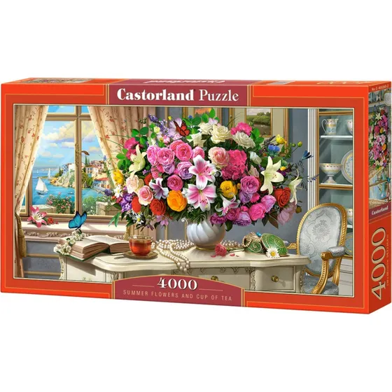 Castorland Puslespil Sommerblomster på bord - 4000 brikker