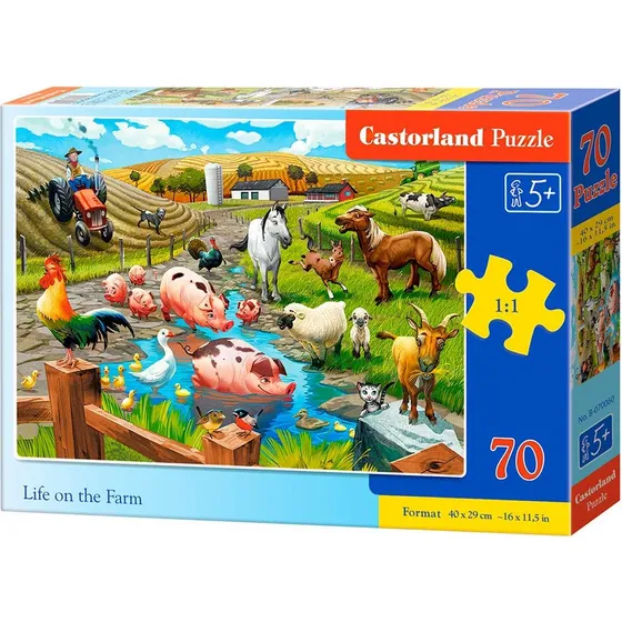 Castorland Puslespil - Bondegårds liv - 70 brikker