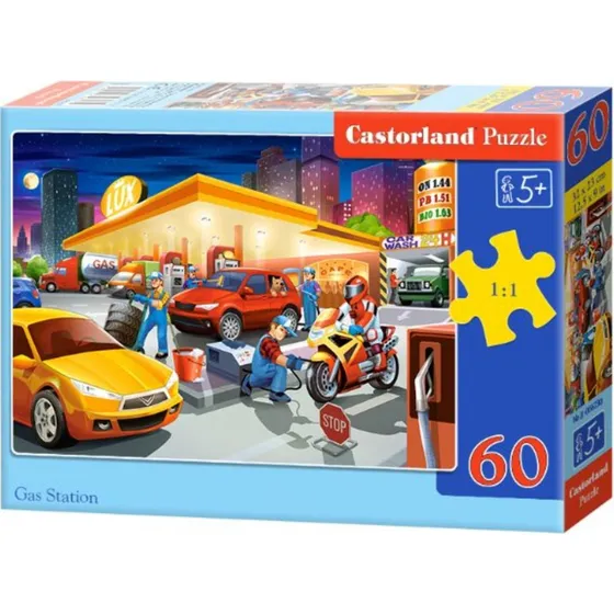 Castorland Puslespil med Tankstation - 60 brikker