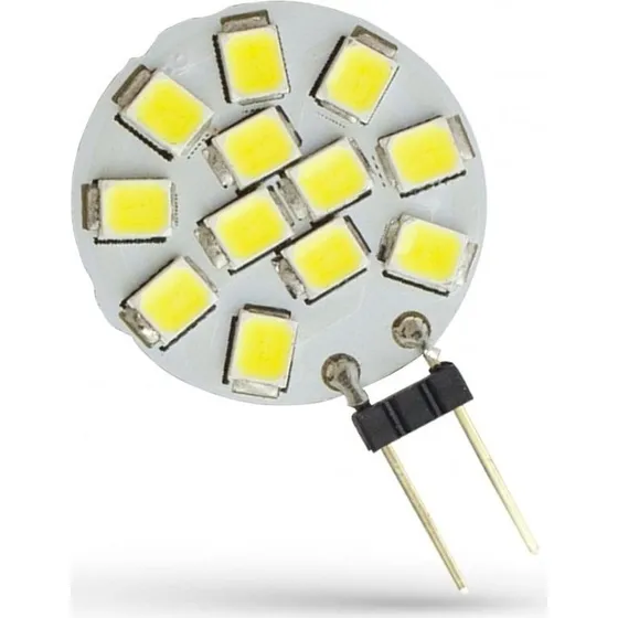 G4 LED pære 1,2W 12V DC - 4000K Kold hvid
