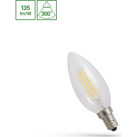 E14 LED Kertepære 5,5W C37 4000K Neutral Hvid