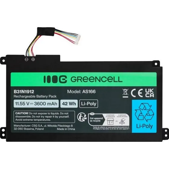 Green Cell AS166 Batteri til ASUS VivoBook 14 C31N1912